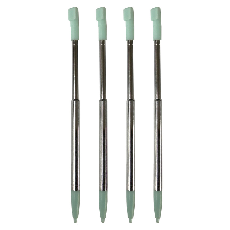 Replacement Extendable Metal Stylus Pens For Nintendo DSi - 4 Pack Green | ZedLabz