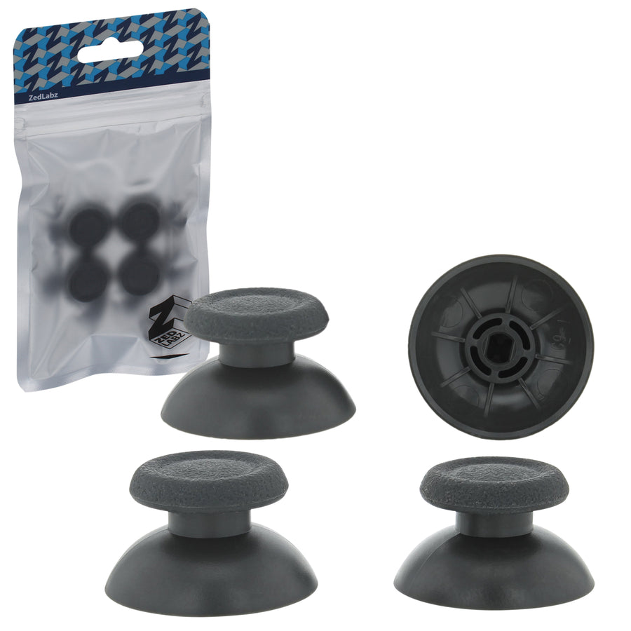 Thumbsticks for Sony PS4 Pro controllers analog rubber grip sticks - 4 pack Grey | ZedLabz