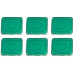 Cases for SD SDHC & Micro SD memory cards tough plastic storage holder covers - 6 pack Green | ZedLabz