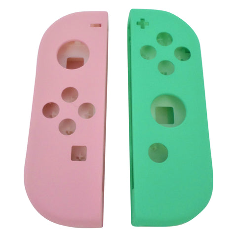 Housing shell for Nintendo Switch Joy-Con controllers replacement - Light Pink & Green | ZedLabz