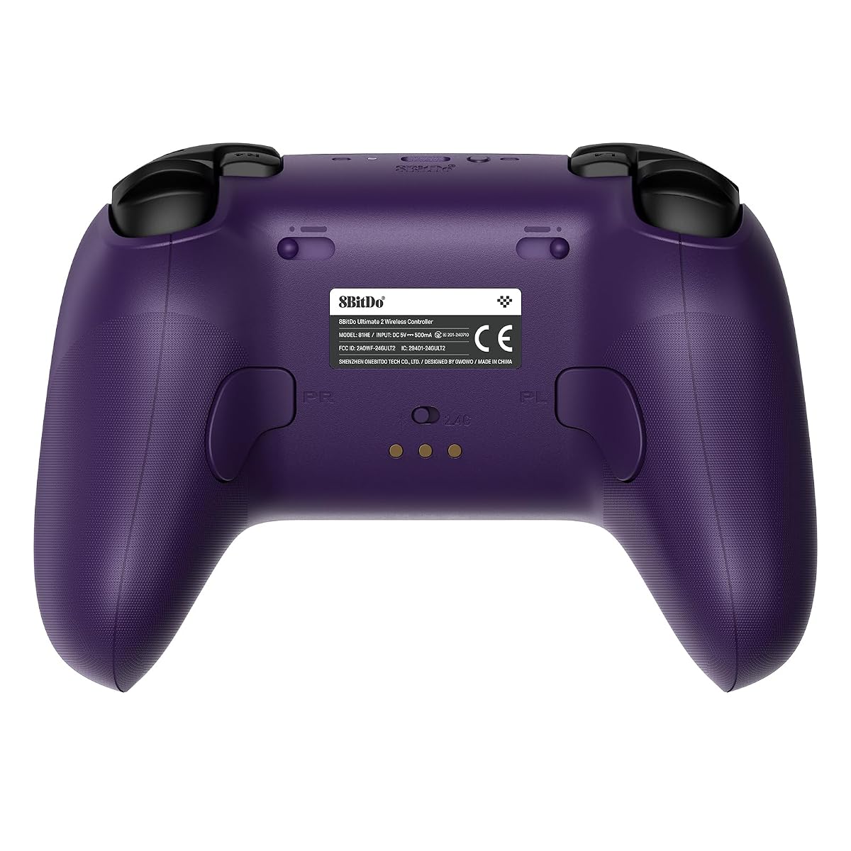 Ultimate 2 2.4G wireless controller with TMR sticks & charging dock for Windows & Android - Purple | 8BitDo