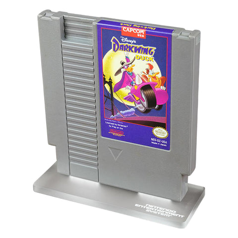 Cartridge display stand for Nintendo NES cart acrylic - Frosted Clear | Rose Colored Gaming
