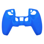 Skin grip cover for Sony PS5 controller silicone rubber leather textured - Blue | ZedLabz
