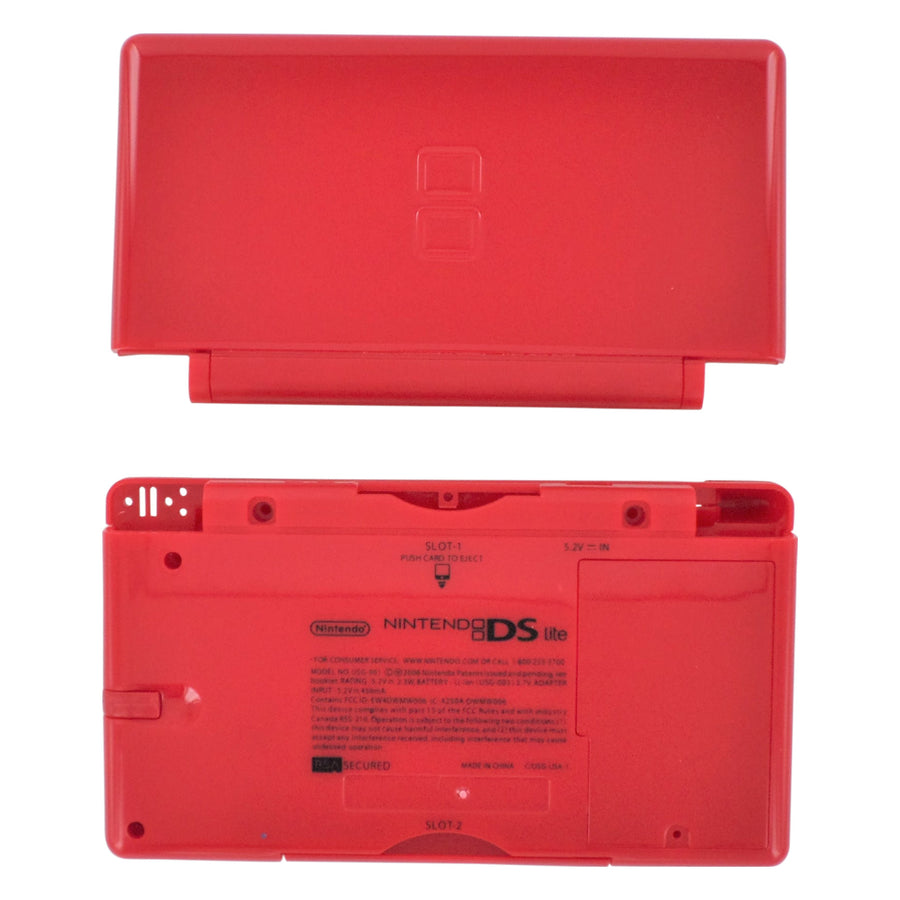 Full housing shell for Nintendo DS Lite console complete casing repair kit replacement - Red | ZedLabz