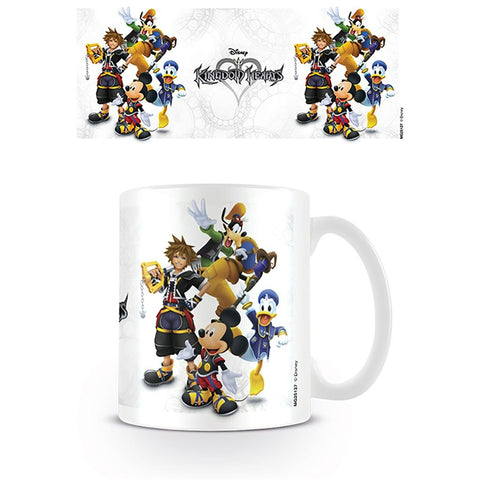 Kingdom Hearts group official mug 11oz/315ml white ceramic | Pyramid