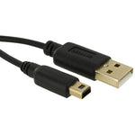 USB charging cable for Nintendo 3DS, 2DS & DSi console 1.2M gold plated adapter lead compatible replacement | ZedLabz
