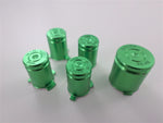 Replacement Metal Thumbsticks & Bullet Buttons Set For Xbox 360 Controllers - Green | ZedLabz