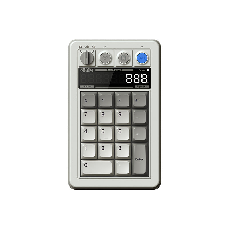 Retro 18 Mechanical Numpad Bluetooth, 2.4G & wired for Windows & Android - M Edition | 8BitDo