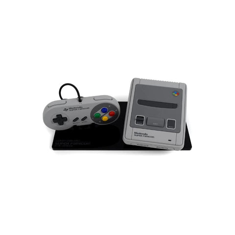 Shelf candy stand for Nintendo Super Famicom Classic SFC console & controller - Crystal Black | Rose Colored Gaming