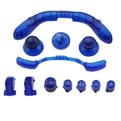 Button set for Xbox 360 Microsoft controller full button & trigger replacement - Clear Blue | ZedLabz