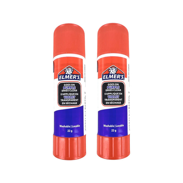Elmer's disappearing purple glue stick washable 22g - 2 pack | ZedLabz