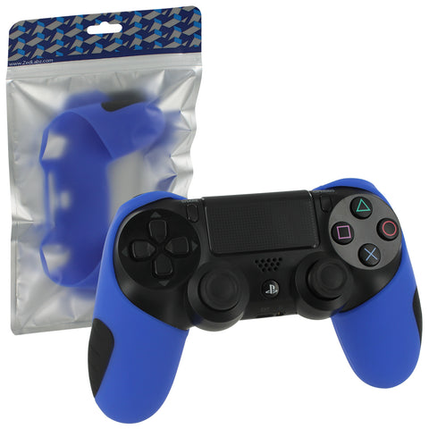 Silicone Grip Cover Skin For Sony PS4 Controllers - Blue | ZedLabz