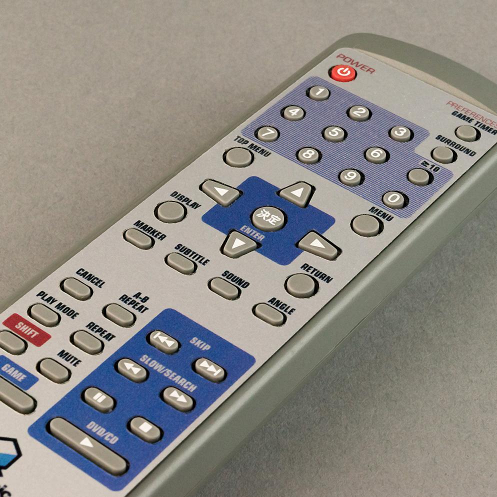English overlay sticker for Panasonic Q media remote [Nintendo GameCube] | Rose Colored Gaming - 3