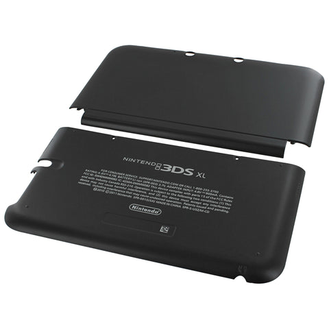 ZedLabz top & bottom cover plates kit for Nintendo 3DS XL console (old 2012) - black
