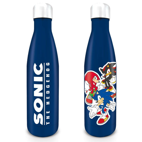 Sonic The Hedgehog Speed Trio 540ml/ 19oz double walled metal drinks bottle - blue | Pyramid