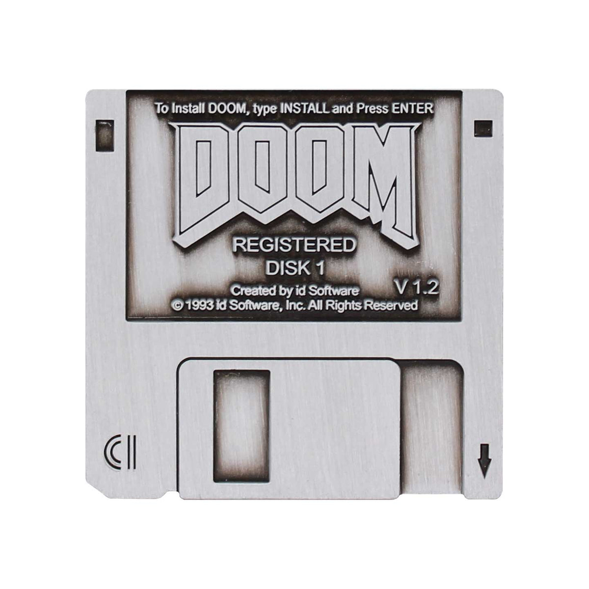 DOOM Floppy Disk Limited Edition Pin Badge | Fanattik