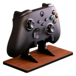 Real Wood Display Stand For Xbox Series X Controller - Walnut | Rose Colored Gaming