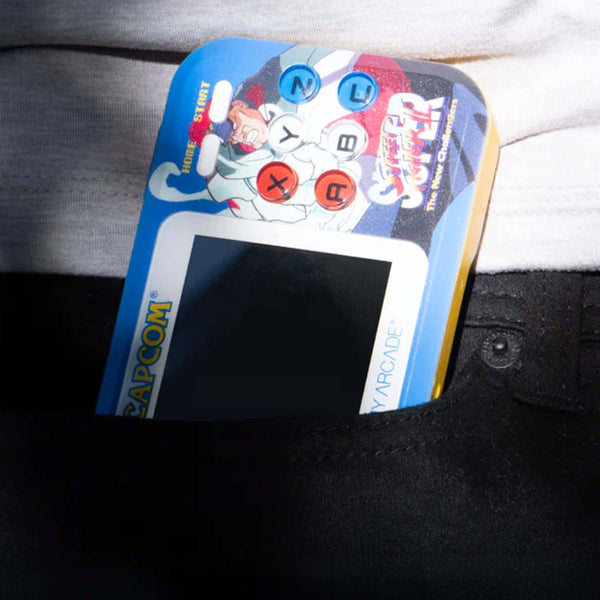 Super Street Fighter II Pocket Player Pro handheld with 2 games | My Arcade