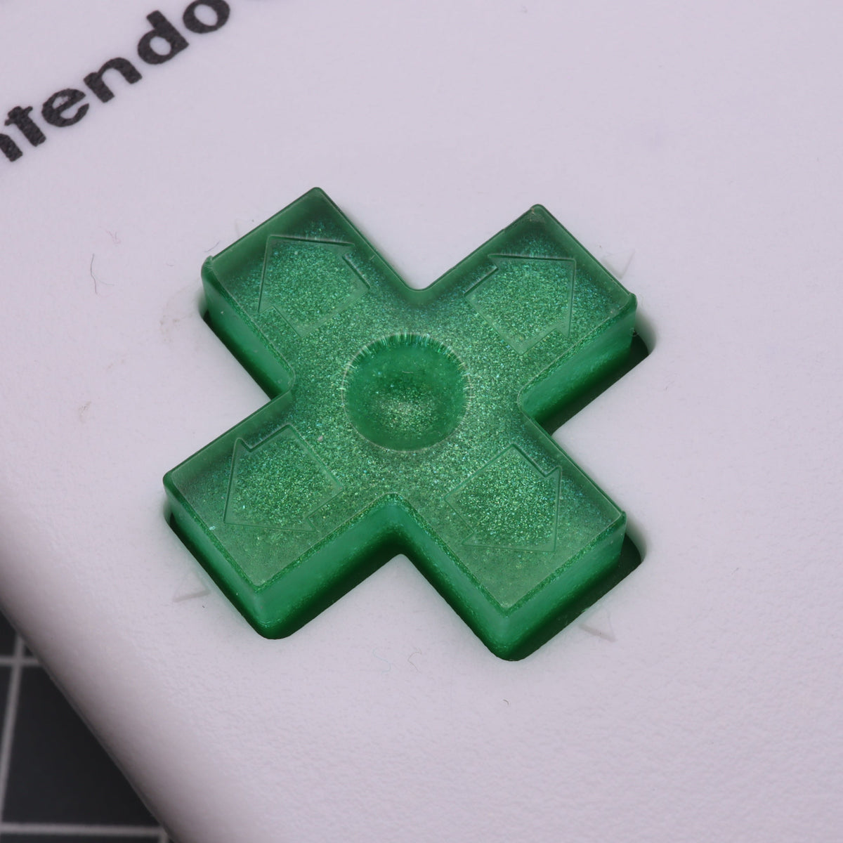 Hand cast custom resin buttons for Nintendo NES controller NES-004 (also fits Game Boy DMG-01) - Lime Candy | Lab Fifteen Co