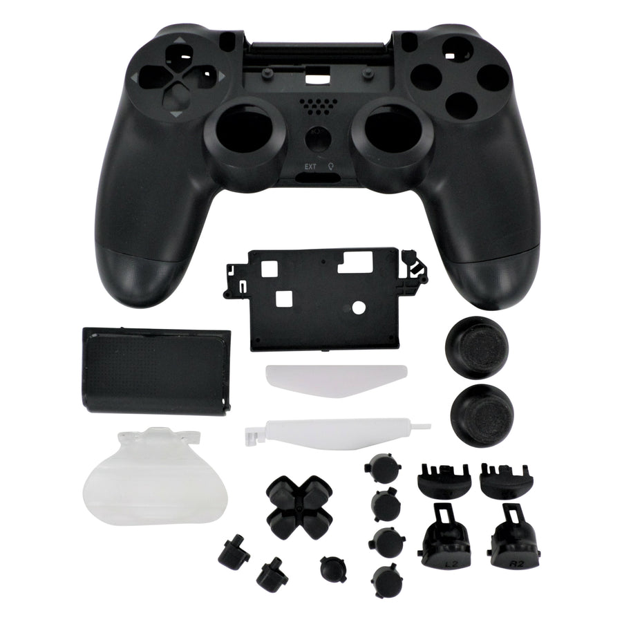 Complete housing shell for PS4 Slim Pro controller ZCT2 JDM-040 replacement - Black | ZedLabz