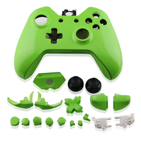 Housing shell for Xbox One controller Microsoft 1st gen 1537 full complete repair kit - Matte Green | ZedLabz