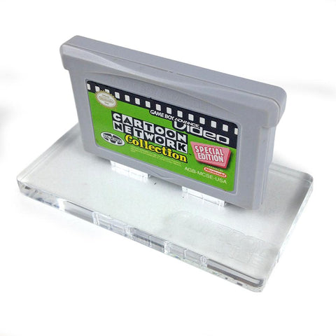 Cartridge display stand for Nintendo Game Boy Advance arylic - Frosted Clear | Rose Colored Gaming