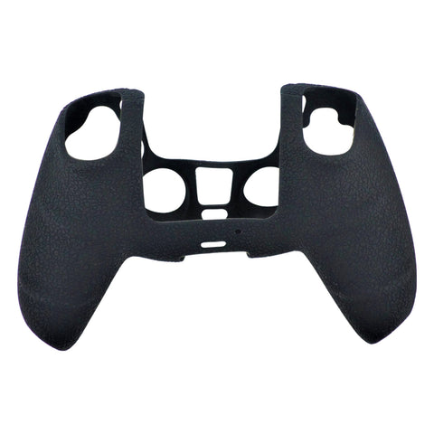 Skin grip cover for Sony PS5 controller silicone rubber leather textured - Black | ZedLabz