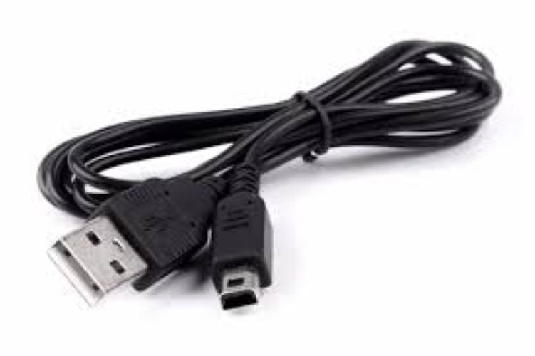Charging cable for 3DS, 2DS & DSi Nintendo adapter lead 1.2M USB replacement - Black | ZedLabz