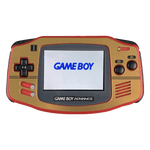 Famicom Style veneer sticker for Game Boy Advance console - metallic gold | Rose Colored Gaming - 3
