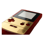 Famicom Style veneer sticker for Game Boy Color console - metallic gold | Rose Colored Gaming - 2