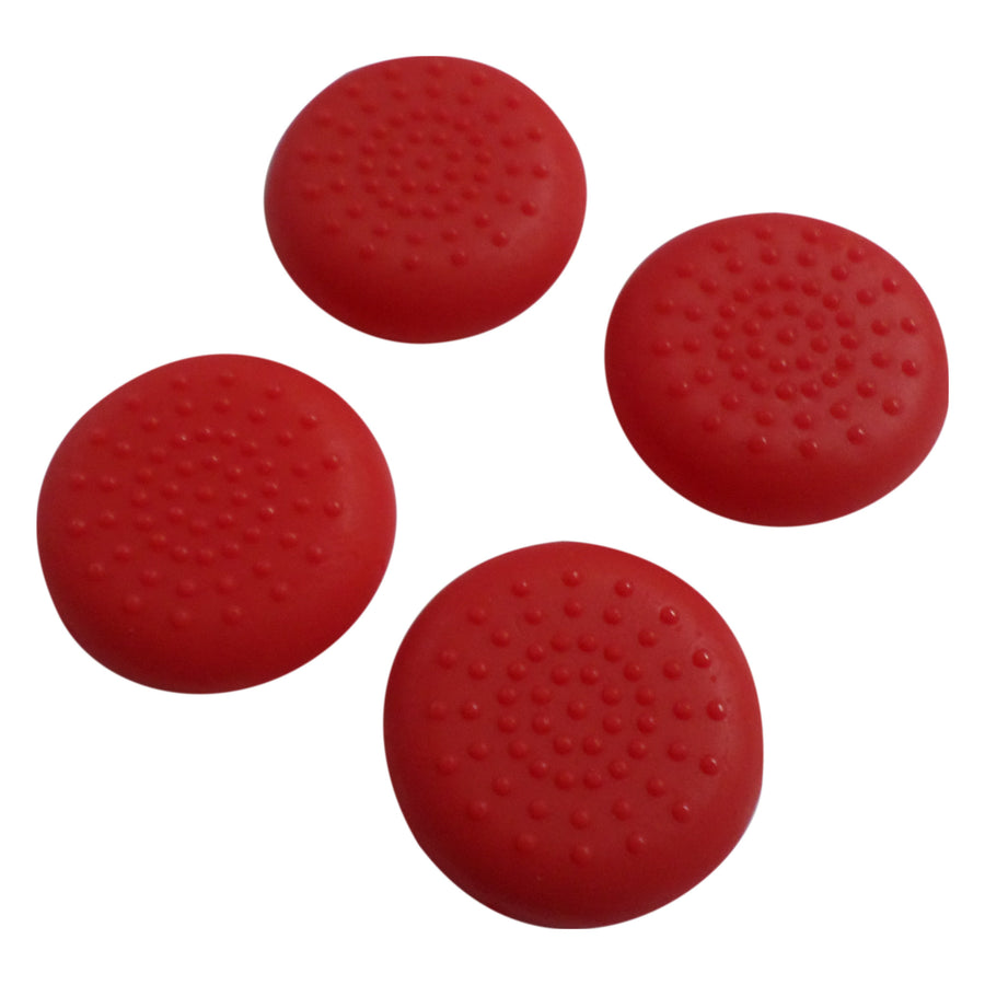 Thumbstick grips for Xbox One Microsoft controller TPU protective analogue dotted caps - 4 pack red | ZedLabz