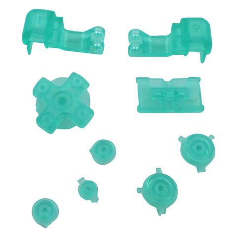 Replacement Button Set For Nintendo Game Boy Advance SP - Clear Sea Green | ZedLabz