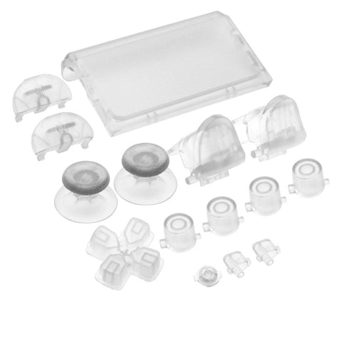 Replacement Button Set For Sony PS4 Slim Controllers - Clear | ZedLabz