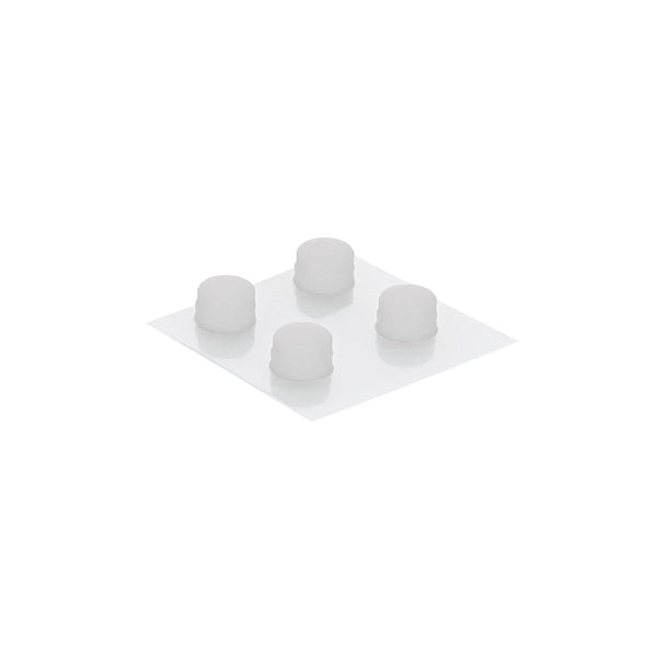 Feet and screw cover set for NEW 3DS Nintendo (2015 model) console rubber silicone with adhesive replacement - White | ZedLabz