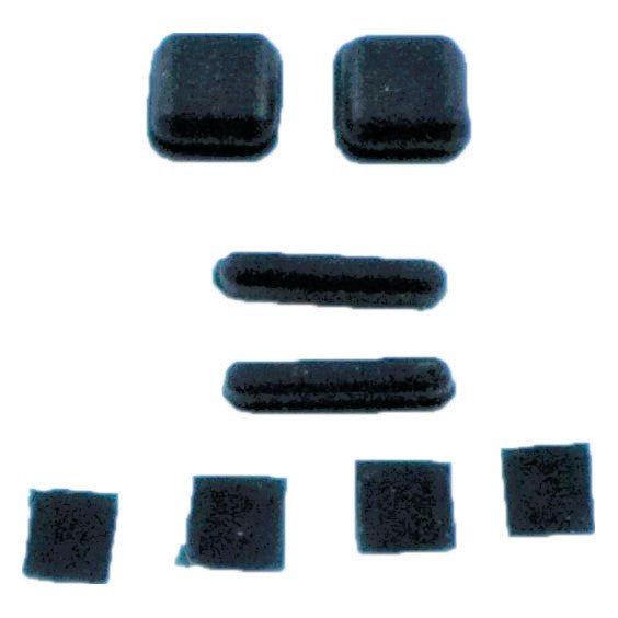 Feet & screw cover for Nintendo DS Lite console rubber set replacement | ZedLabz - 7