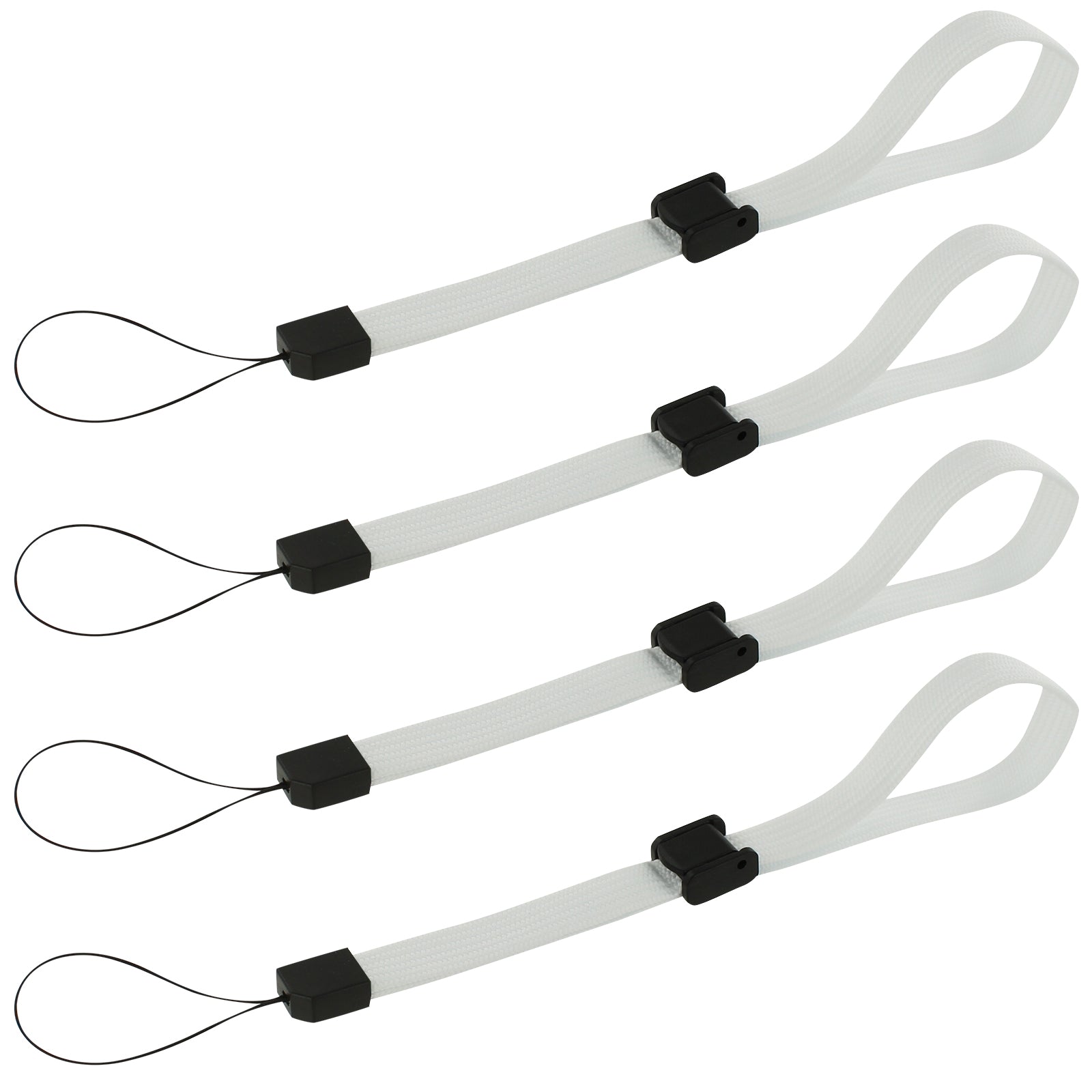 Wrist strap for handheld games consoles, cameras & mobiles adjustable – 4 pack white | ZedLabz