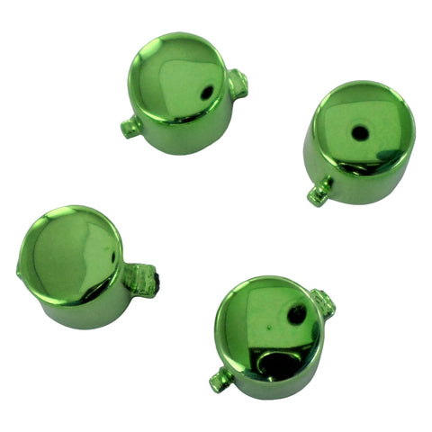 Replacement Action Button Set For Sony PS4 Controllers - Chrome Green | ZedLabz