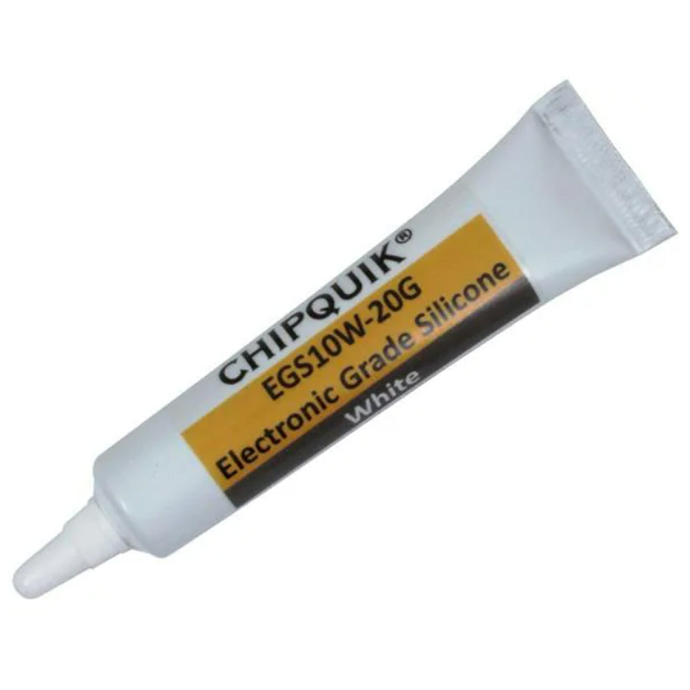Electronics grade silicone adhesive sealant EGS10W - 20g White | Chip Quik