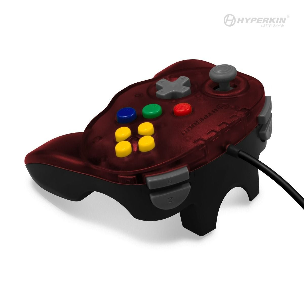 Fleet Admiral premium wired mini controller for Nintendo 64 [N64] - Fire red | Hyperkin - 5