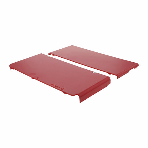 ZedLabz compatible top & bottom cover plates for Nintendo new 3DS console - Red