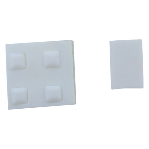 Feet & screw cover set for DS Nintendo console rubber silicone replacement - White | ZedLabz