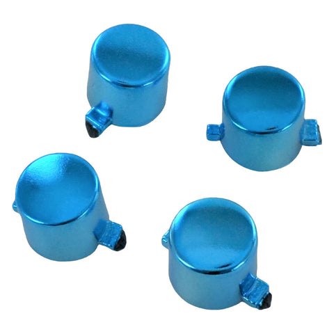 Replacement Action Button Set For Sony PS4 Controllers - Chrome Blue | ZedLabz
