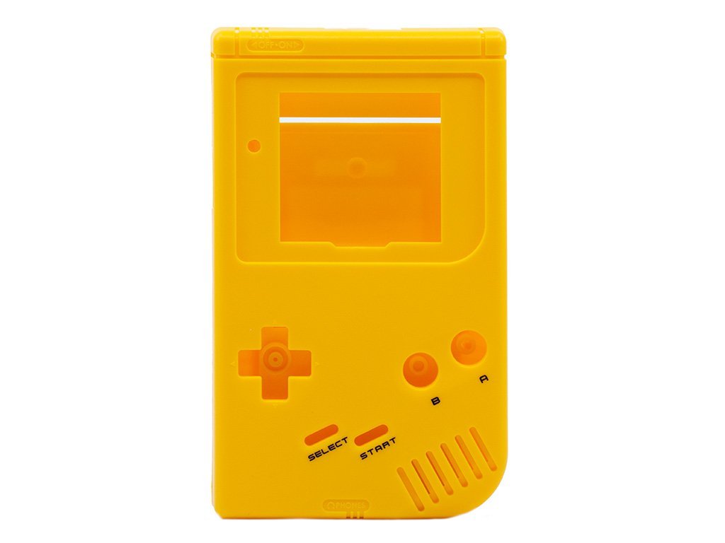 Front & Back housing shell for Nintendo Game Boy DMG - 01 Original console - Super Famicom Yellow | Retro Modding - 1