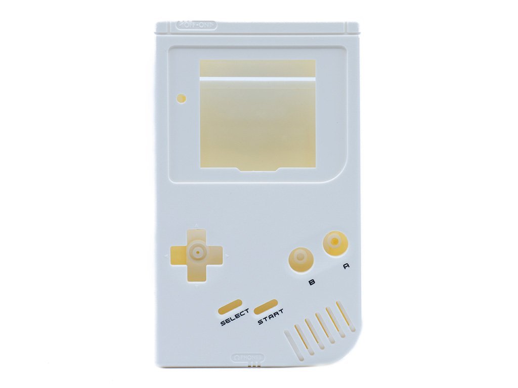 Front & Back housing shell for Nintendo Game Boy DMG - 01 Original console - White | Retro Modding - 1