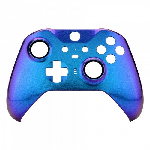 Front housing shell kit for Xbox One Elite controller model 1797 replacement - Chameleon Blue & Purple | ZedLabz