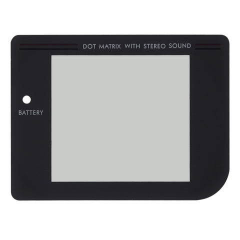 Replacement Plastic Screen Lens For Nintendo Game Boy Original DMG-01 - Play It Loud Dark Grey | ZedLabz