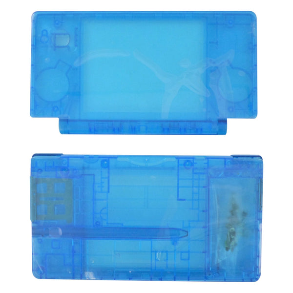 Full housing shell for Nintendo DSi console complete repair kit replacement - Clear Blue | ZedLabz