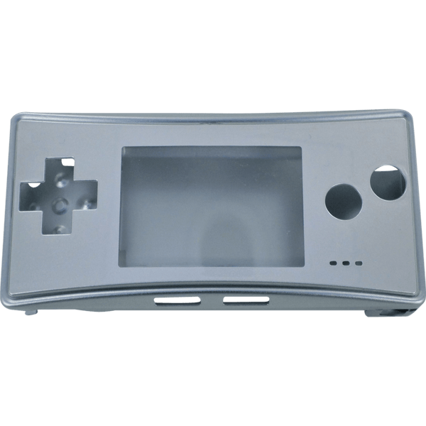 Full housing shell for Nintendo Game Boy Micro console replacement mod kit - Chrome Silver | ZedLabz