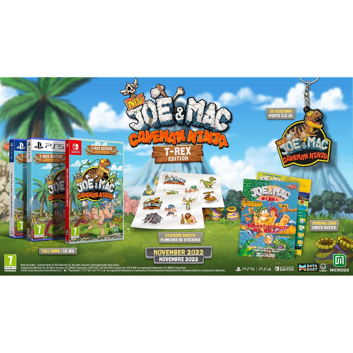 New Joe & Mac: Caveman Ninja T-Rex Edition for PlayStation 5 | Microids