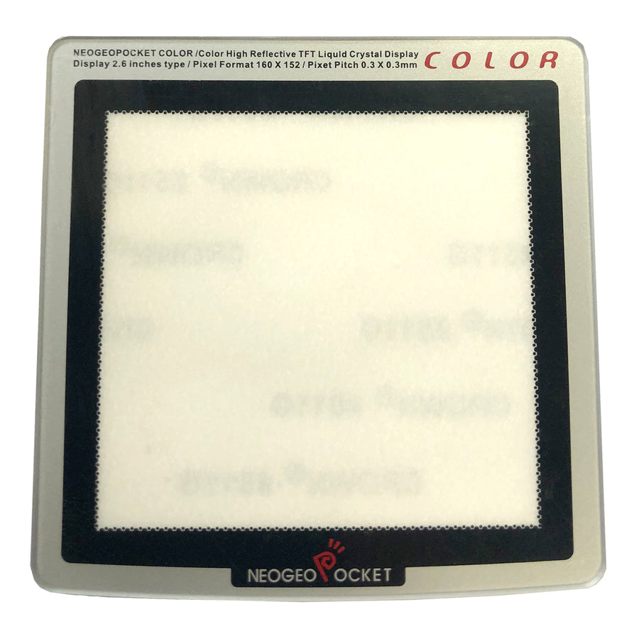 Replacement Screen cover for Neo Geo Color with adhesive plastic lens - silver | ZedLabz